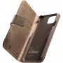 Cellularline Supreme usnjeni flip etui za iPhone 12 Pro Max - rjava