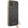 Guess 4G Charms ovitek za iPhone 12 Pro Max - siva