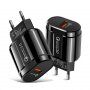 Adapter za hitro polnjenje 18W QC 3.0 za brezžično stojalo - črna