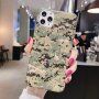 Ovitek iz mehke plastike s kamuflažnim vzorcem za iPhone 12 Pro Max - zelena