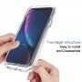 Prozorno dvobarvno prozorno ohišje za iPhone XR - črna
