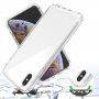 Dvobarvno prozorno ohišje proti udarcem za iPhone XS Max - črna