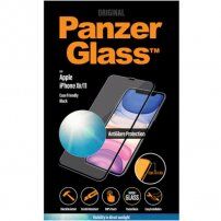 PanzerGlass Edge-to-Edge antirefleksno kaljeno steklo za iPhone XR/11 - črna