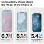 Spigen Glas tR EZ Fit 2,5D kaljeno steklo za iPhone 12 mini - 2 kosa - jasno