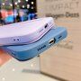 Ovitek z etuijem za kartice iz silikona in PU usnja za iPhone 12 mini - rumena