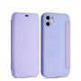 Flip silikonski etui z žepom za kartico za iPhone 11 - vijolična