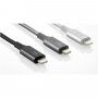Belkin Boost Charge LED pleten kabel s priključkoma USB-C / Lightning - 1,2m - srebro