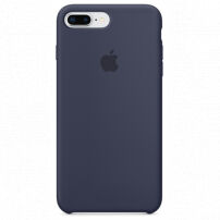 Originalna silikonska prevleka za Apple iPhone 8 Plus - polnočno modro