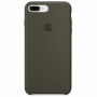 Torba iz pravega usnja za Apple iPhone 8 Plus - temno olivno