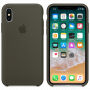 Original Apple Torba iz pravega usnja za iPhone X / XS- temno olivno