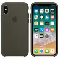Original Apple Torba iz pravega usnja za iPhone X / XS- temno olivno