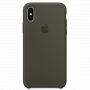 Original Apple Torba iz pravega usnja za iPhone X / XS- temno olivno