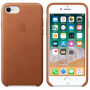 Torba iz pravega usnja za Apple iPhone 8/7 - sedlo rjavo