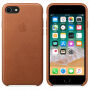 Torba iz pravega usnja za Apple iPhone 8/7 - sedlo rjavo