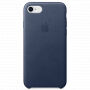 Torba iz pravega usnja za Apple iPhone 8/7 - polnočno modro