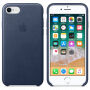 Torba iz pravega usnja za Apple iPhone 8/7 - polnočno modro