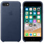 Torba iz pravega usnja za Apple iPhone 8/7 - polnočno modro