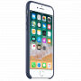 Torba iz pravega usnja za Apple iPhone 8/7 - polnočno modro