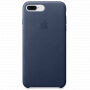 Torba iz pravega usnja za Apple iPhone 8 Plus - polnočno modro
