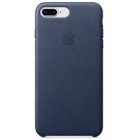 Torba iz pravega usnja za Apple iPhone 8 Plus - polnočno modro