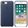 Torba iz pravega usnja za Apple iPhone 8 Plus - polnočno modro