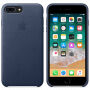 Torba iz pravega usnja za Apple iPhone 8 Plus - polnočno modro