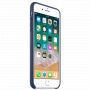 Torba iz pravega usnja za Apple iPhone 8 Plus - polnočno modro