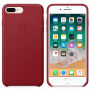 Torba iz pravega usnja za Apple iPhone 8 Plus - rdeče