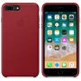 Torba iz pravega usnja za Apple iPhone 8 Plus - rdeče