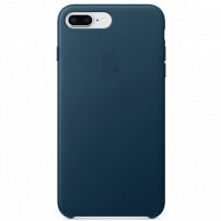 Torba iz pravega usnja za Apple iPhone 8 Plus - prostorsko modra