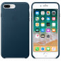 Torba iz pravega usnja za Apple iPhone 8 Plus - prostorsko modra