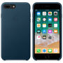 Torba iz pravega usnja za Apple iPhone 8 Plus - prostorsko modra