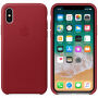 Torba iz pravega usnja za Apple iPhone XS - rdeče