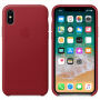 Torba iz pravega usnja za Apple iPhone XS - rdeče