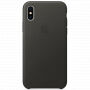 Original Apple Torba iz pravega usnja za iPhone X / XS - oglje sivo
