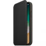 Originalni usnjeni ovitek Folio za Apple iPhone XS - črna