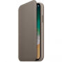 Originalni usnjeni ovitek Folio za Apple iPhone XS - dima