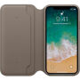 Originalni usnjeni ovitek Folio za Apple iPhone XS - dima