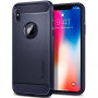 Spigen robustno eleganten zaščitni zaščitni ovitek za Apple iPhone XS - polnočno modro