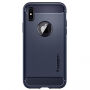 Spigen robustno eleganten zaščitni zaščitni ovitek za Apple iPhone XS - polnočno modro