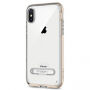 Spigen zaščitni pokrov z magnetnim stojalom za Apple iPhone XS - zlati