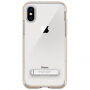 Spigen zaščitni pokrov z magnetnim stojalom za Apple iPhone XS - zlati