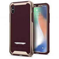 Spigen Signature zaščitna prevleka iz plastike in polikarbonata za Apple iPhone XS - zlati