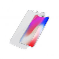 Kaljeno 3D steklo PanzerGlass za Apple iPhone XS / X - 0,4 mm - bela