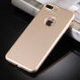 Plastični pokrov za iPhone 8 Plus / 7 Plus s 360 ° zaščito - ščiti spredaj in zadaj - zlati