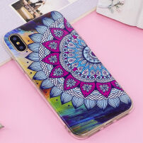IMD v temnem sijočem pokrovu za iPhone X / iPhone X - mandala