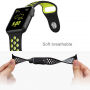 Silikonski trak za Apple Watch 42mm / 41mm / 40mm / 38mm - črna-siva