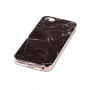 Zaščitni plastični pokrov za iPhone 5 / 5S / SE (2016) - črni marmor