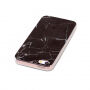 Zaščitni plastični pokrov za iPhone 5 / 5S / SE (2016) - črni marmor