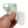 Zaščitni plastični pokrov za Apple iPhone 5 / 5S / SE (2016) - bledo modri marmor